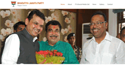 Desktop Screenshot of bjpnagpurdistrict.org